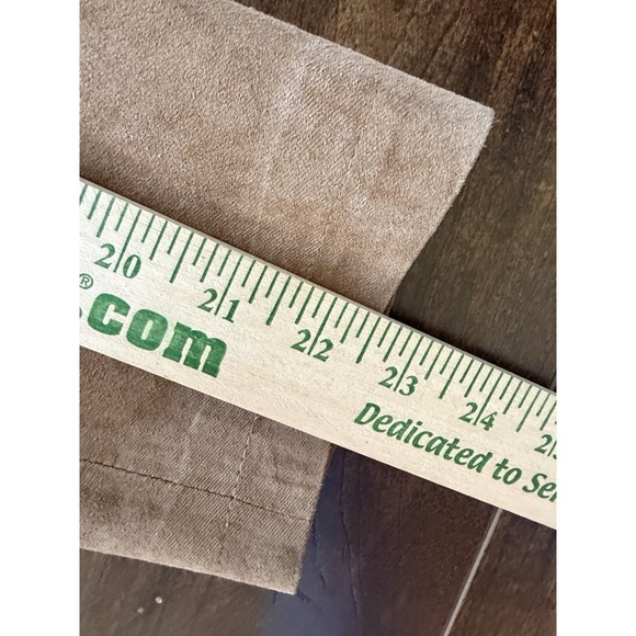 Bernardo Suede Jacket Women's Size Large Button Front Tan Fully Lined - Picture 11 of 14